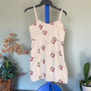 Urban outfitters summer dress with cute cherry print and pockets! Sz M